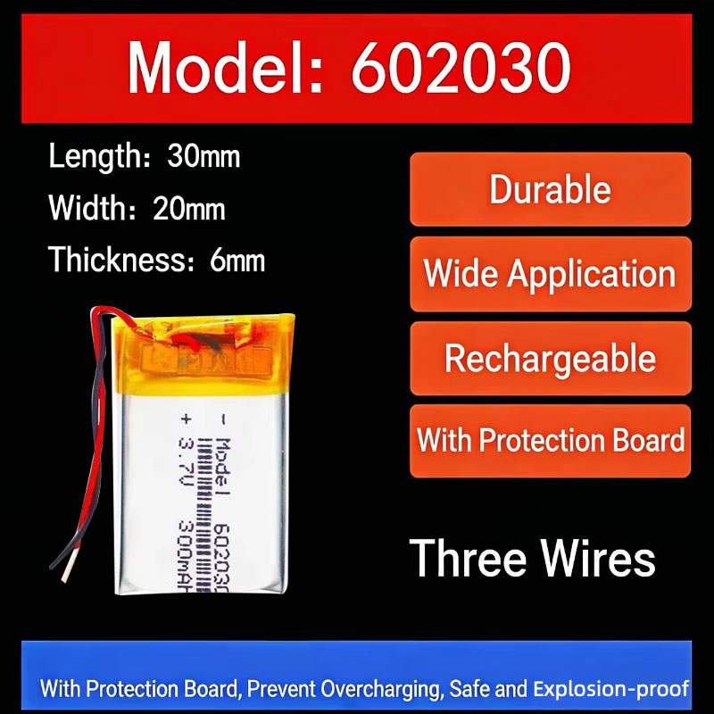 Watch Smart Smartwatch - 3.7V 300mAh 602030 리튬 배터리 무선