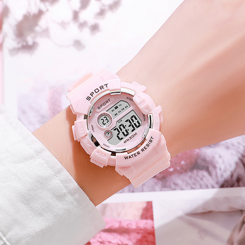 Smartwatch Watches Digital - 패션 키즈 시계 빛나는 방수 스포츠