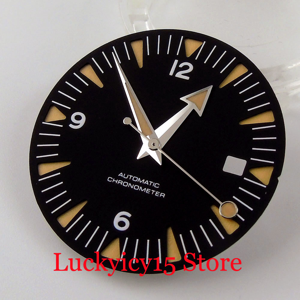 Luminous Dial Face - 31mm 샌드위치 다크 블루 블랙 시계판