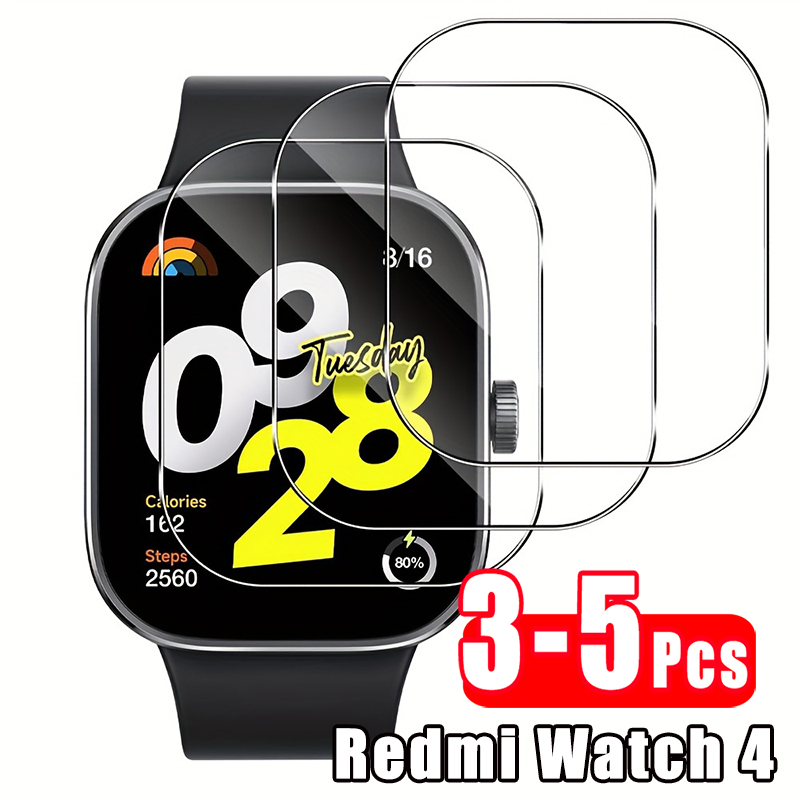 Smart Watch Screen Protector - Xiaomi Redmi Watch4 용 3-5Pcs 프리미엄