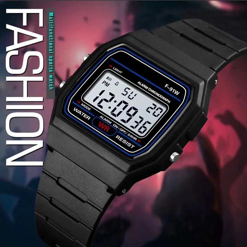 Silicone Sport Band - 남성 여성을위한 스포츠 LED 디지털 시계