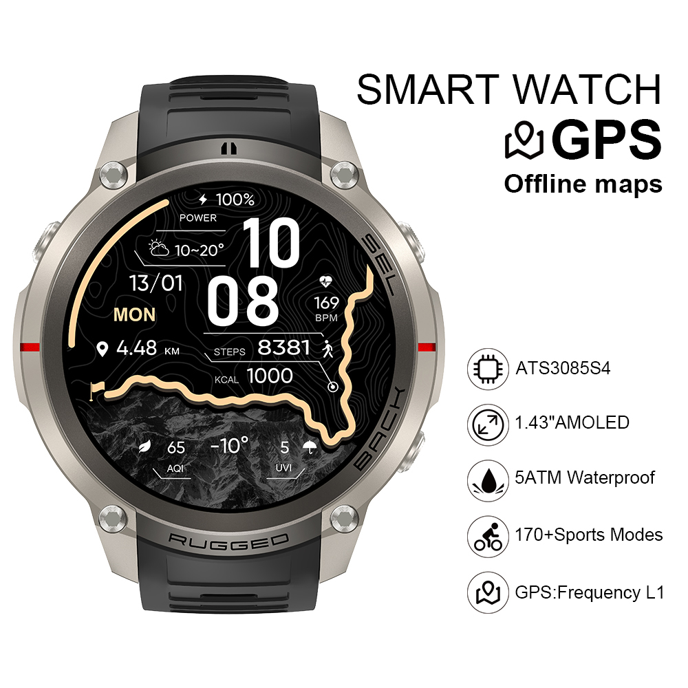 Watch Smart Smartwatch - 2026 DM59 스마트워치 오프라인 지도 내장