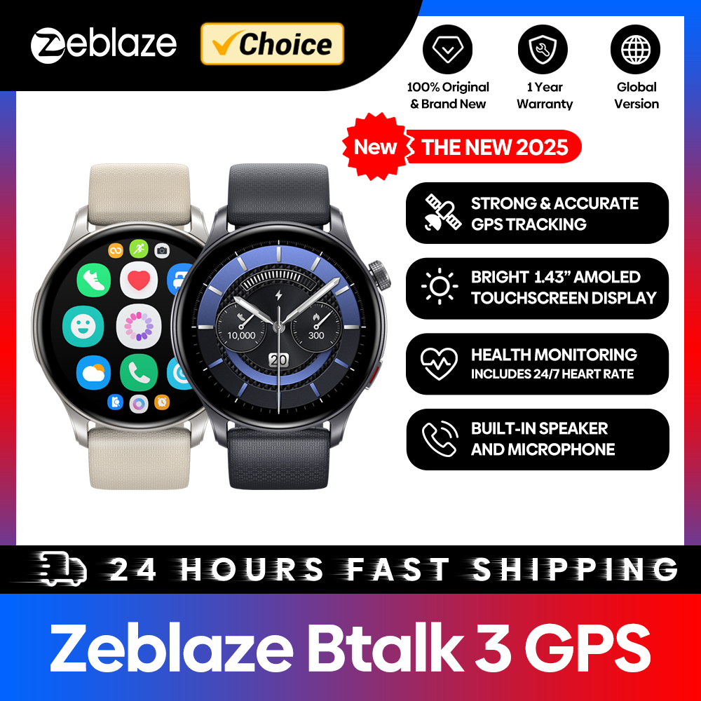 Hybrid Smartwatch - Zeblaze Btalk 3 GPS 스마트워치, AMOLED