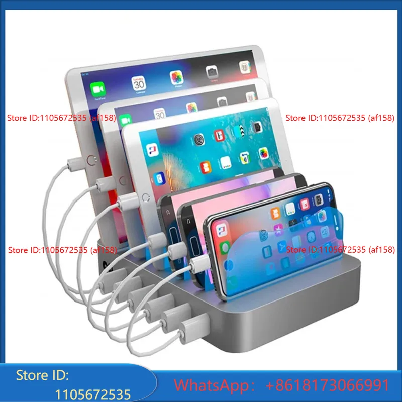 Watch Smart Smartwatch - 6USB 데스크탑 폰 거치대, 스마트 충전기,