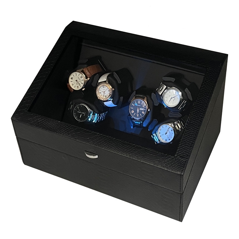 Watch Winder Single - 조용한 모터가 장착된 자동 시계 상자용