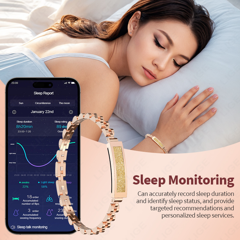 LIGE 새로운 스마트 팔찌 세련된 여성용 피트니스 스 - Smartwatch Stylish Watches For Women 리뷰 및 가격