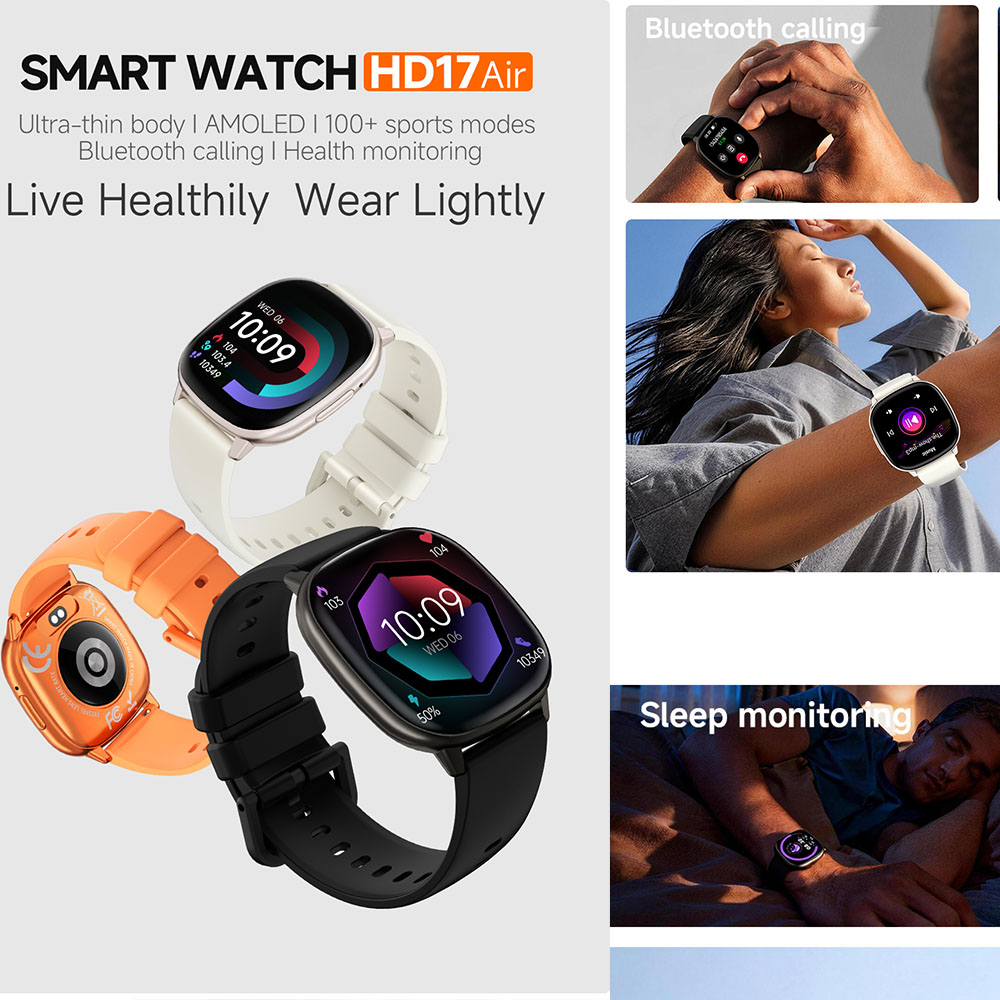 새로운 초슬림 패션 스마트워치 1.73 AMOLED 심 - Smartwatch Stylish Watches For Women 리뷰 및 가격
