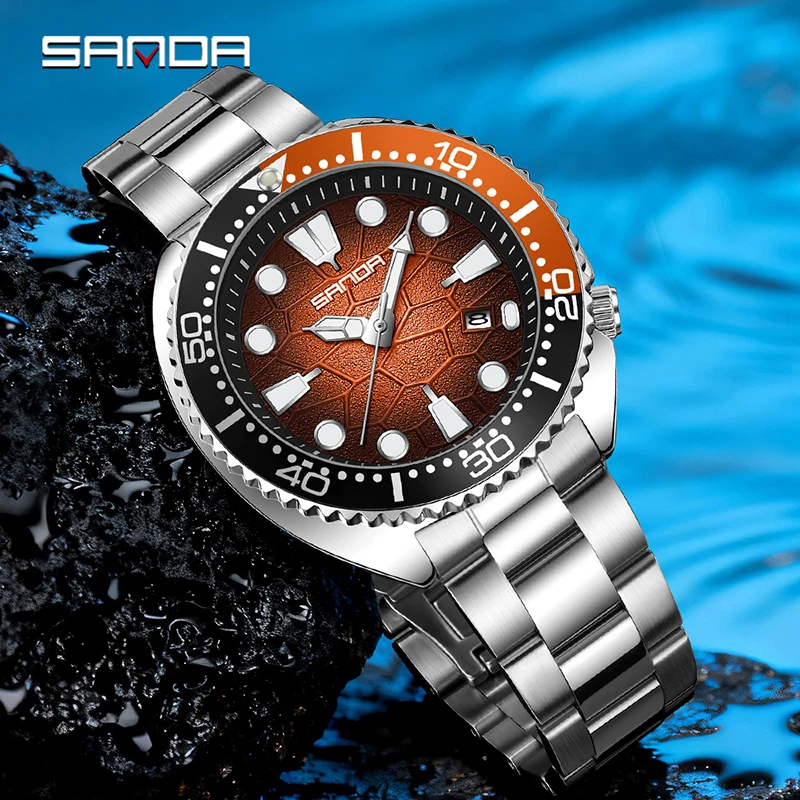 SANDA 클래식 비즈니스 남성용 쿼츠 시계 빛나는 달 - Smartwatch Casual Watches For Men 리뷰 및 가격