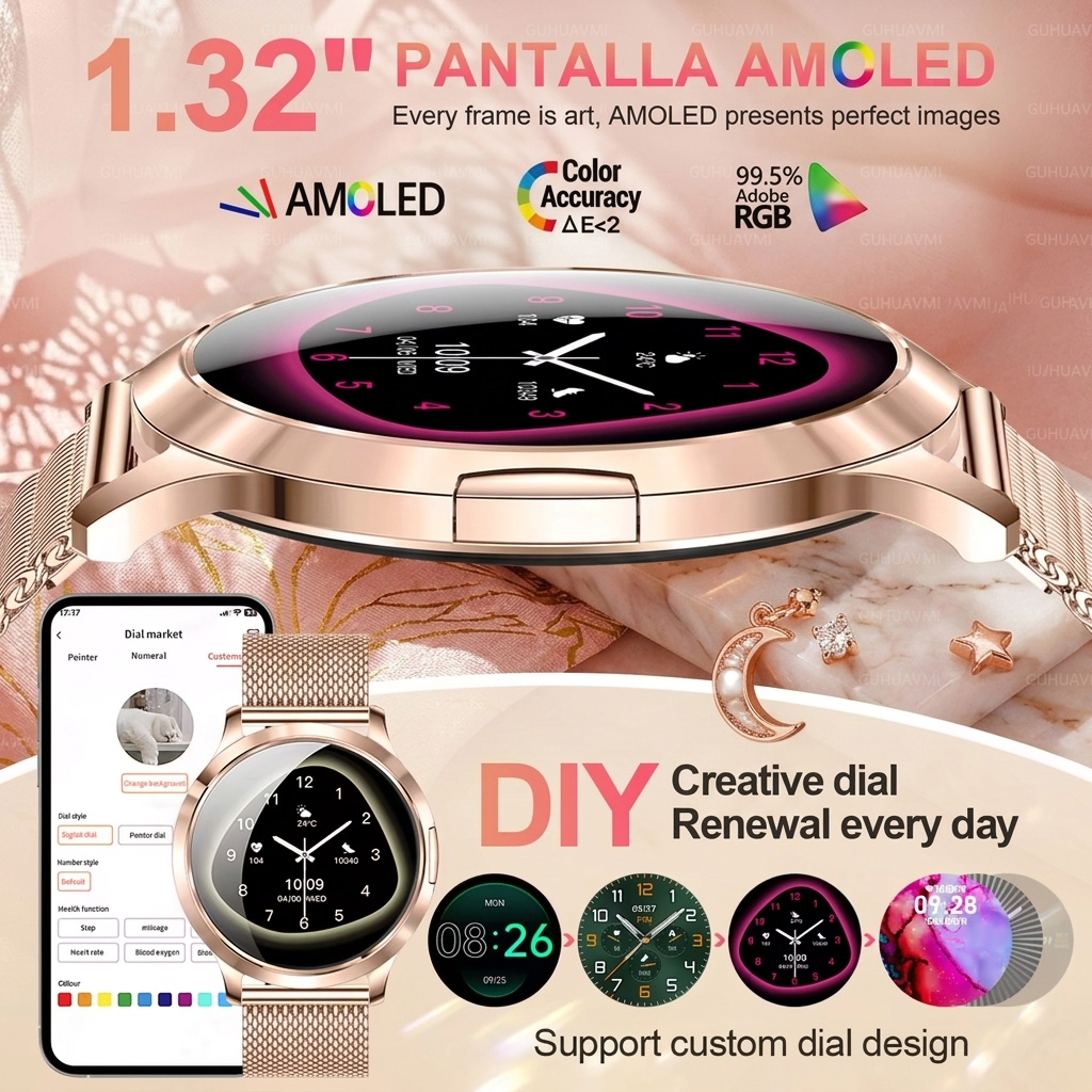2026 새로운 세련된 여성 NFC 스마트 시계 HD  - Smartwatch Stylish Watches For Women 리뷰 및 가격