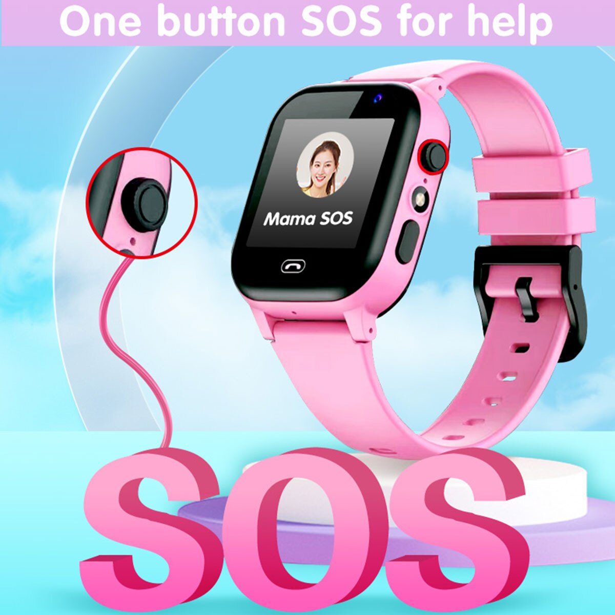 어린이 스마트 시계 SOS 통화 야외 스포츠 2G 어린 - Smartwatch Watches Gift For Boys 리뷰 및 가격