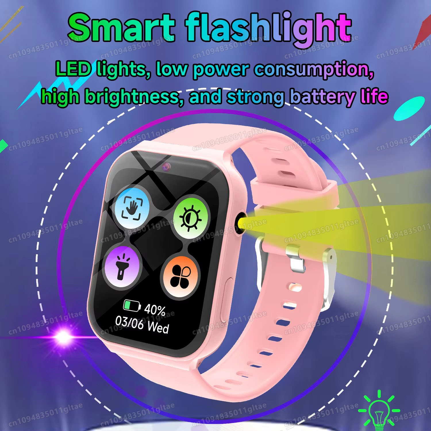 어린이용 새로운 스마트워치 HD 카메라 플래시라이트 학 - Smartwatch Watches For 12 Year Old Boy 리뷰 및 가격