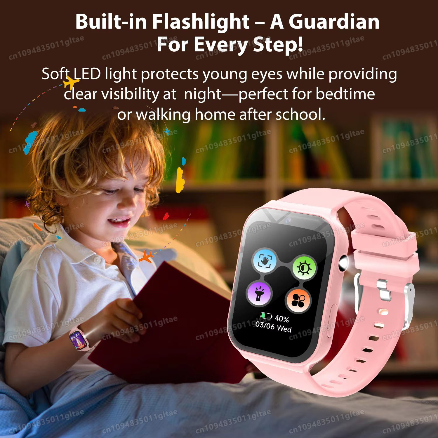 어린이용 새로운 스마트워치 HD 카메라 플래시라이트 학 - Smartwatch Watches For 12 Year Old Boy 리뷰 및 가격
