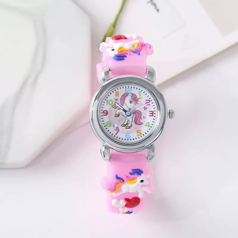 Gilr 또는 소년을위한 패션 다채로운 만화 유니콘 어 - Silicone Sport Band 리뷰 및 가격