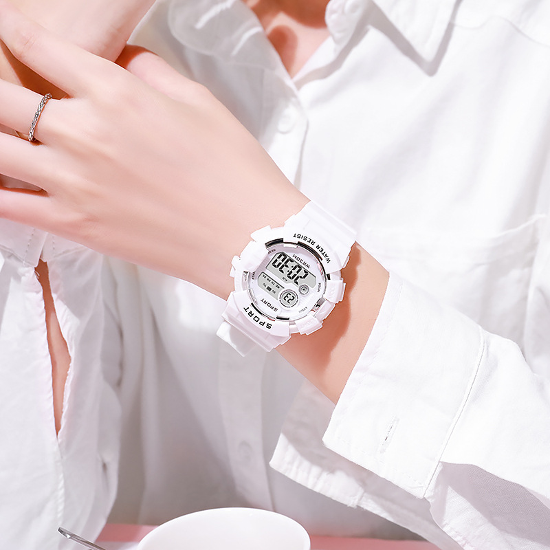패션 키즈 시계 빛나는 방수 스포츠 디지털 시계 알람  - Smartwatch Watches Digital 리뷰 및 가격