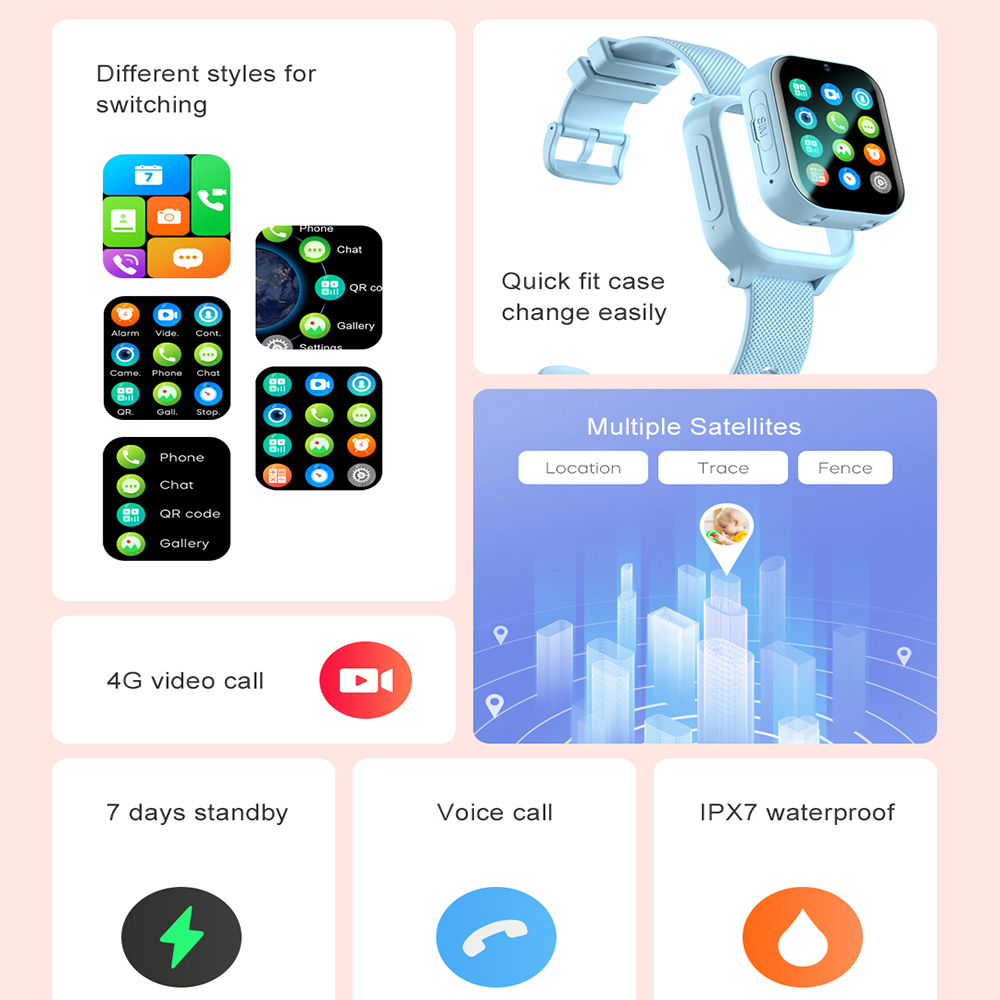 스마트워치 키즈 4G GPS WIFI 영상통화 SOS  - Smartwatch Watches For 12 Year Old Boy 리뷰 및 가격