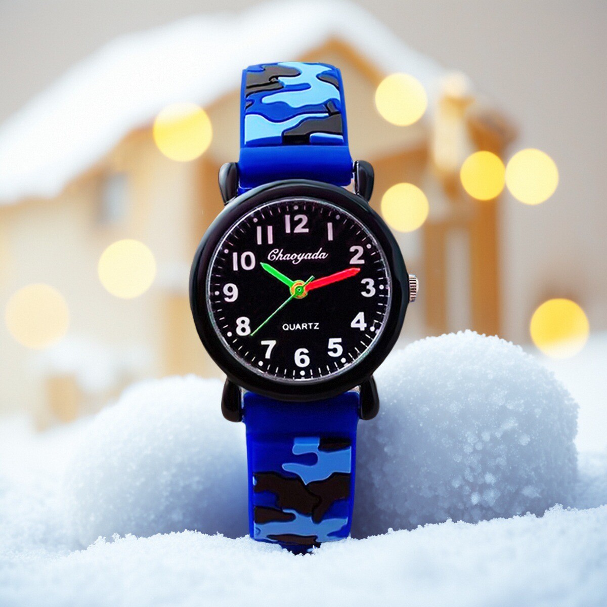 어린이 소년 gilrs 아날로그 석영 손목 시계 위장  - Smartwatch Watches Gift For Boys 리뷰 및 가격