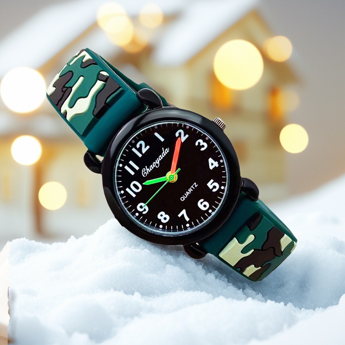 어린이 소년 gilrs 아날로그 석영 손목 시계 위장  - Smartwatch Watches Gift For Boys 리뷰 및 가격