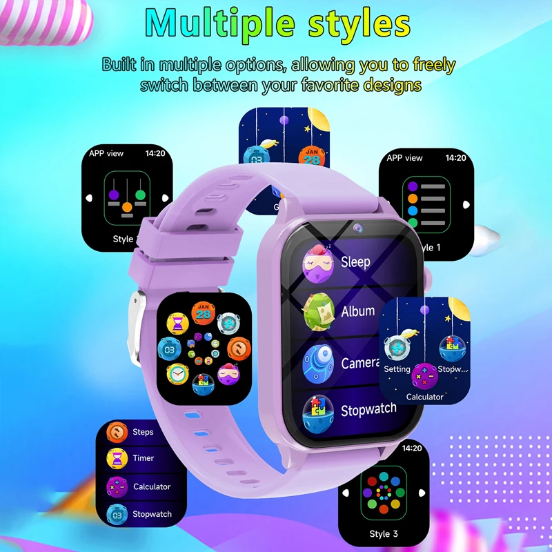 어린이 게임 스마트 시계 손전등 방수 HD 카메라 수면 - Smartwatch Watches Gift For Boys 리뷰 및 가격