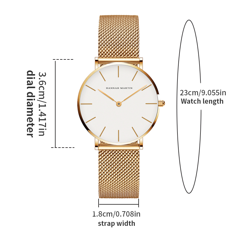 여성용 시계 Hannah Martin 브랜드 스테인레스 - Watches Original 리뷰 및 가격