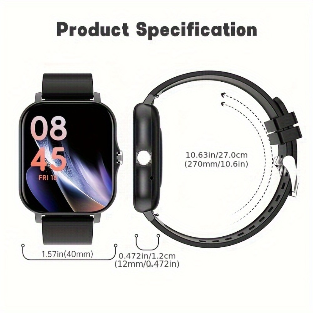 텍스트 지원 칼로리 카운터 Android iOS와 호환 - Smartwatch Stylish Watches For Women 리뷰 및 가격