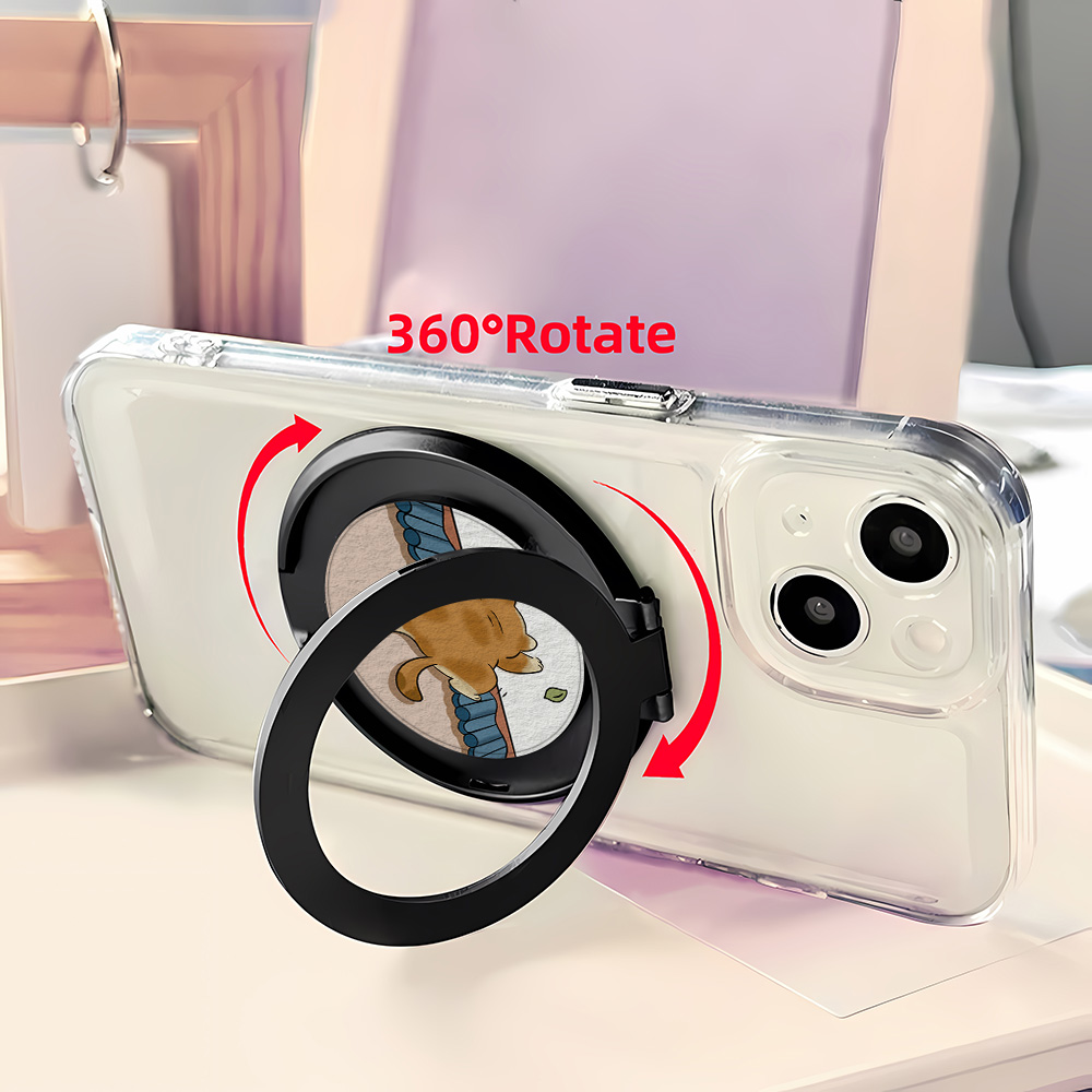 만화 고양이 손가락 그립형 휴대폰 거치대 360도 회전 - Watches Original 리뷰 및 가격