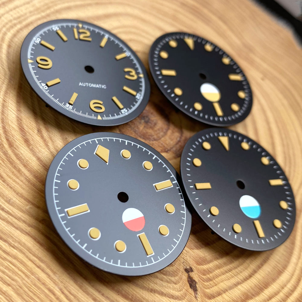 빈티지 블랙 MOD 시계 다이얼 무광 29mm NH35 - Luminous Dial Face 리뷰 및 가격