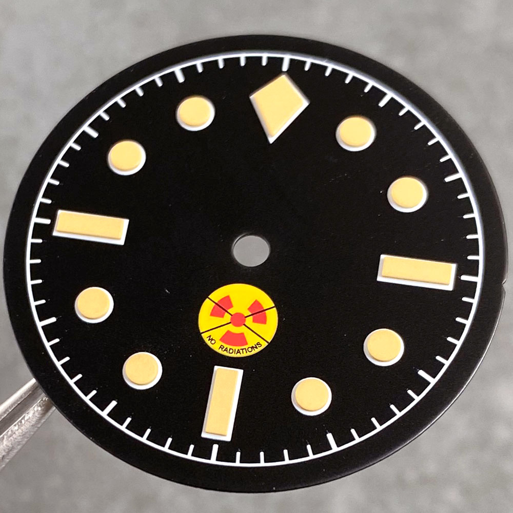 빈티지 블랙 MOD 시계 다이얼 무광 29mm NH35 - Luminous Dial Face 리뷰 및 가격