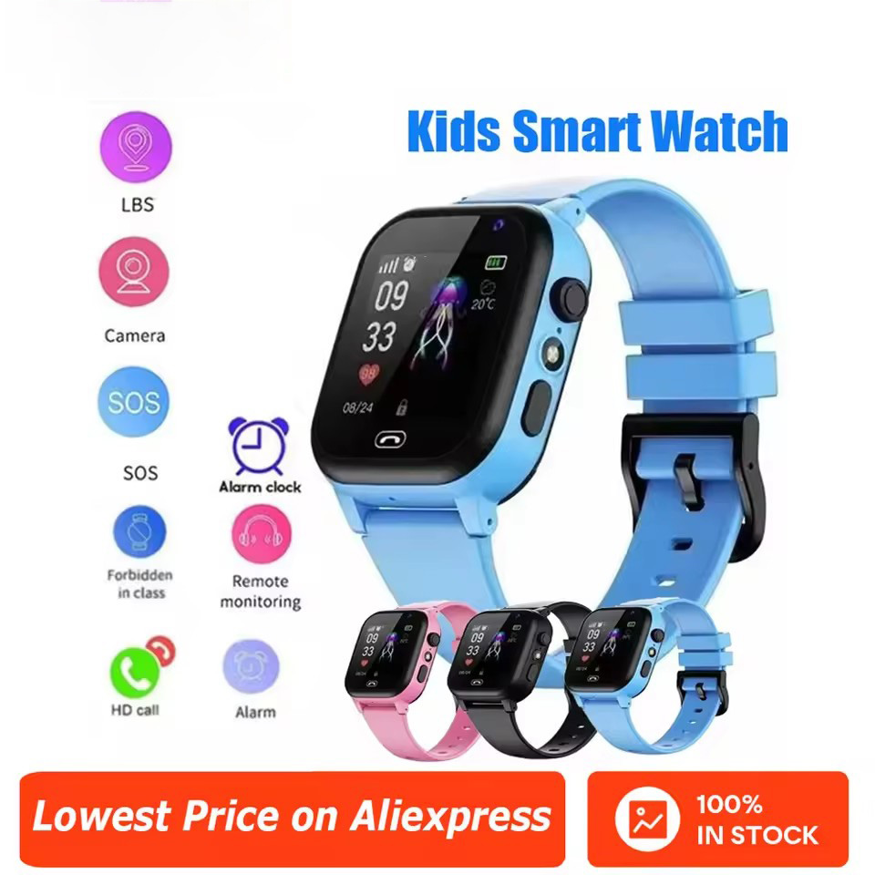 어린이 스마트워치 SOS LBS 위치추적 심카드 통화  - Smartwatch Watches For 12 Year Old Boy 리뷰 및 가격
