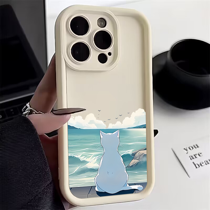 귀여운 고양이 바다 전화 케이스를보고 iPhone 16 - Watch Xs8 리뷰 및 가격