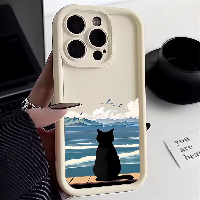 귀여운 고양이 바다 전화 케이스를보고 iPhone 16 - Watch Xs8 리뷰 및 가격