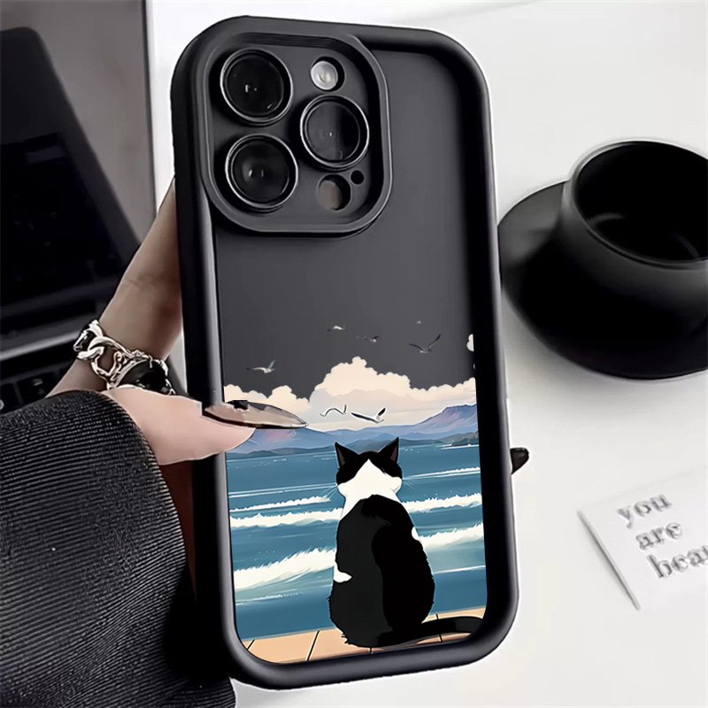귀여운 고양이 바다 전화 케이스를보고 iPhone 16 - Watch Xs8 리뷰 및 가격