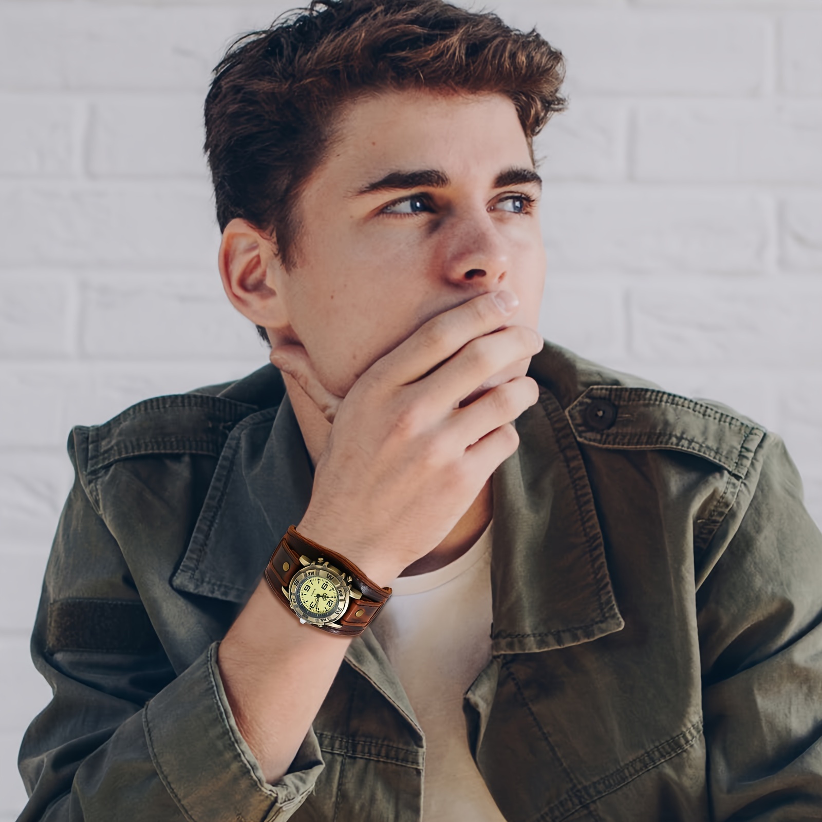 【 할로윈 】 1개 남성용 시뮬레이션 쿼츠 스팀펑크 할 - Smartwatch Casual Watches For Men 리뷰 및 가격
