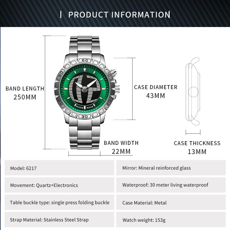 럭셔리 비즈니스 남성용 디지털 시계 방수 야광 손목시계 - Smartwatch Casual Watches For Men 리뷰 및 가격