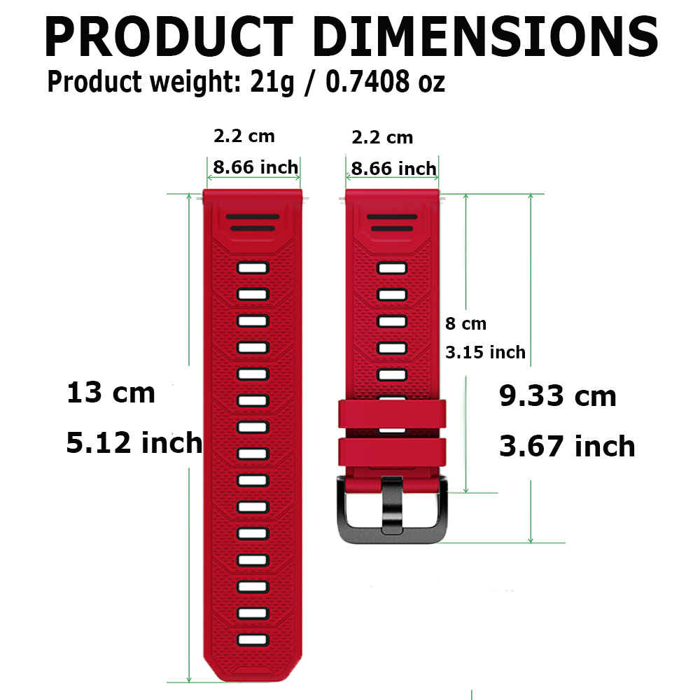 22mm 투톤 실리콘 시계 스트랩, Amazfit T- - Smartwatch Stylish Watches For Women 리뷰 및 가격