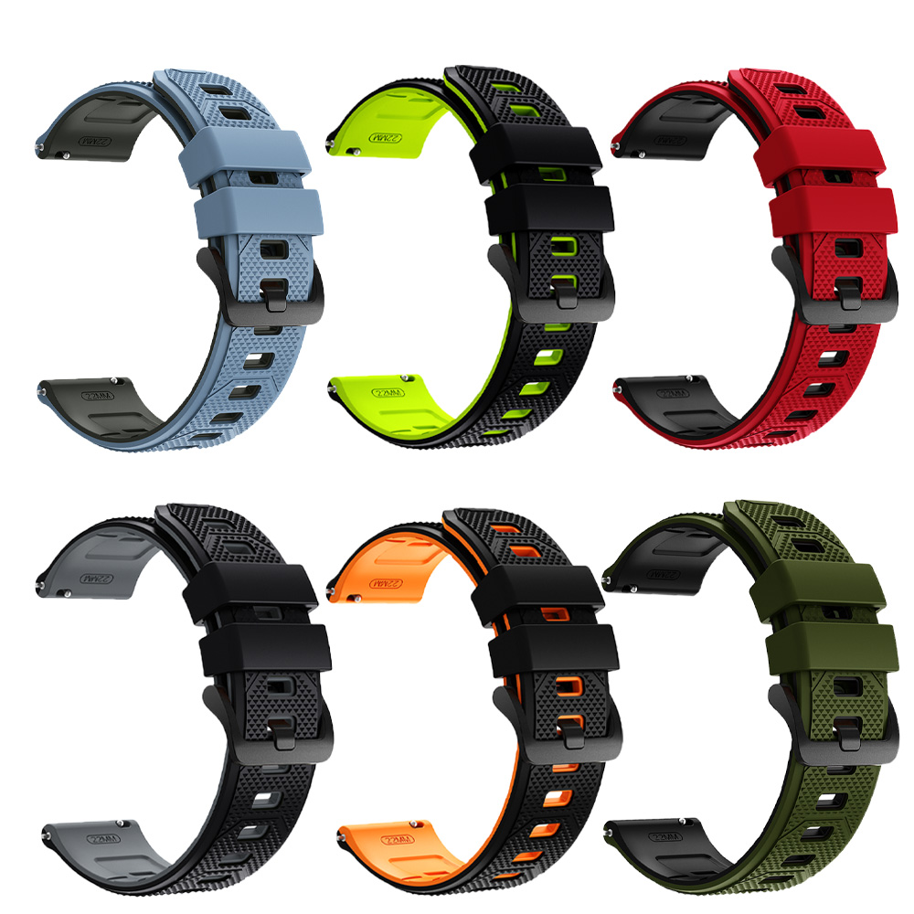 22mm 투톤 실리콘 시계 스트랩, Amazfit T- - Smartwatch Stylish Watches For Women 리뷰 및 가격