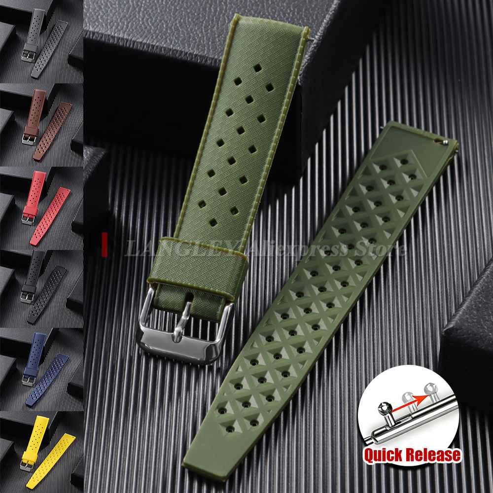 열대 실리콘 시계 밴드 퀵 릴리스 스트랩 20mm 22 - Citizen Watches Smartwatch 리뷰 및 가격